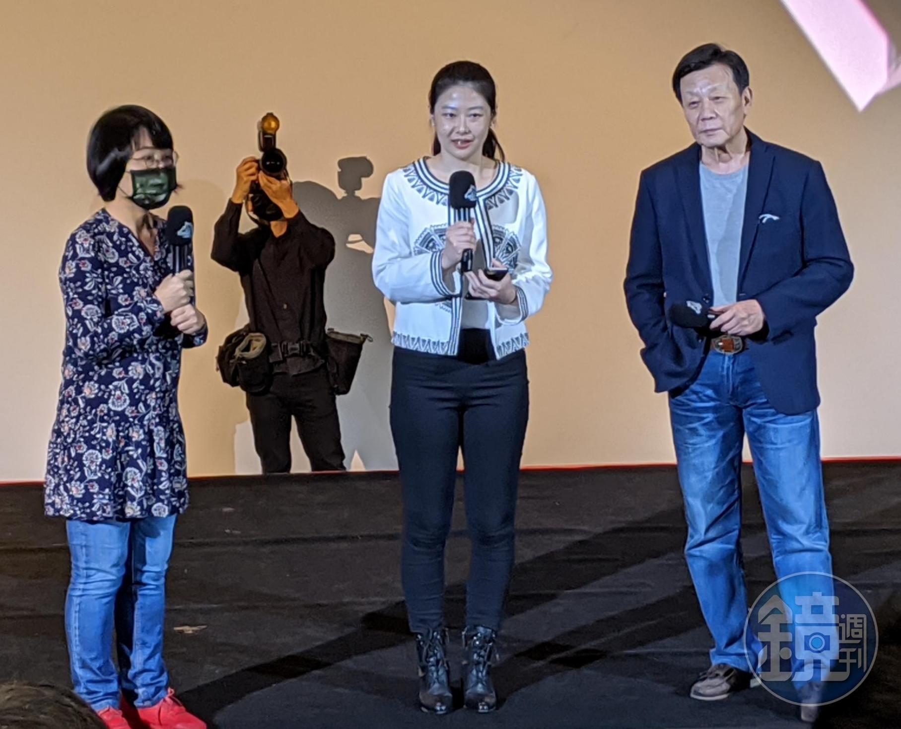 導演王希捷與寇世勳出席電影映後QA座談，寇世勳笑稱自己「把大家的爸爸演出來」。