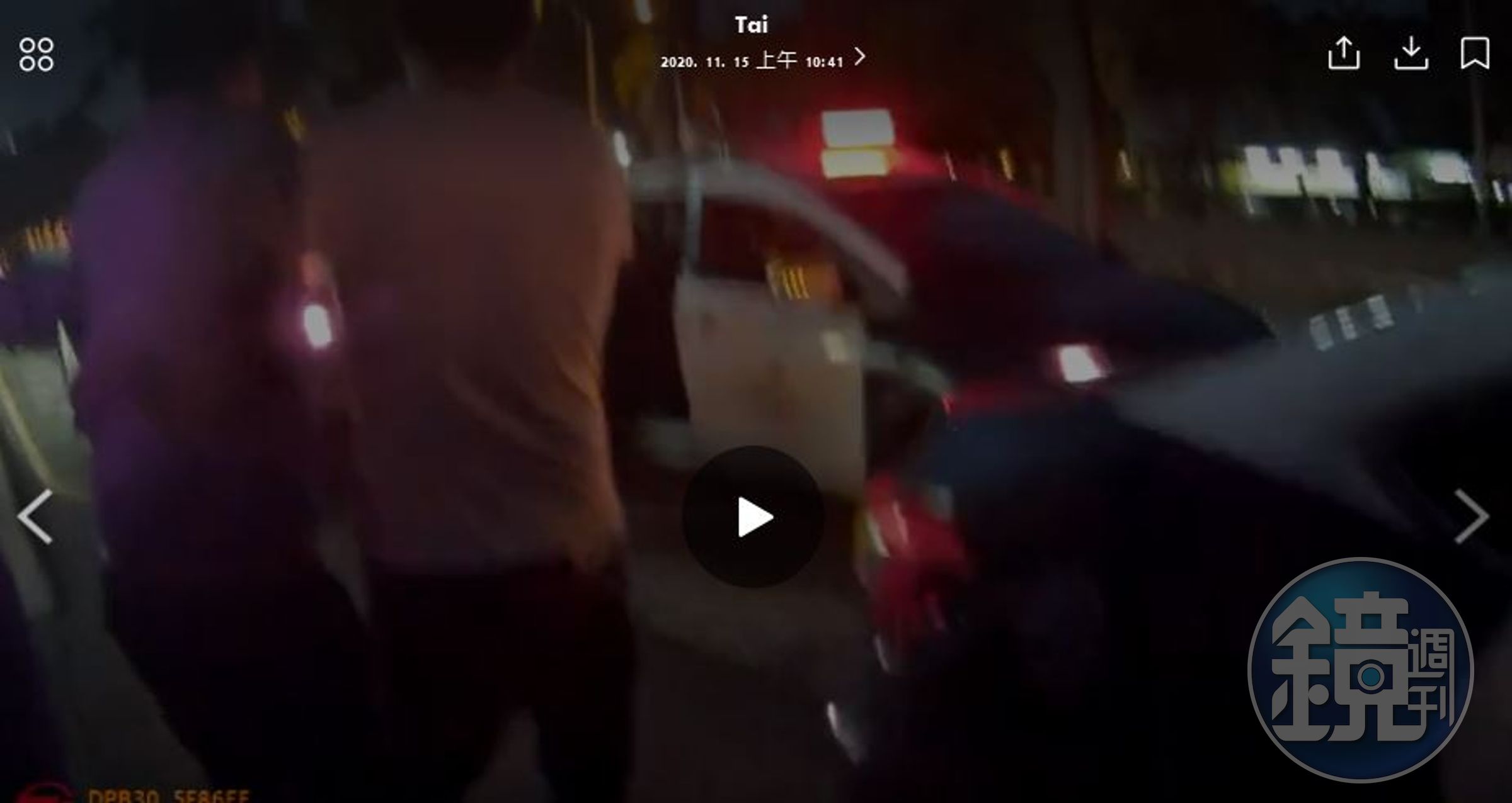 一中街商圈大亂鬥之後，陳姓男子人馬已經鳥獸散，吳男等人被警方帶回派出所偵訊。（讀者提供）