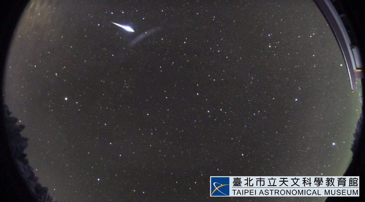 獅子座流星雨將於17日達極大期。(翻攝自台北市立天文科學教育館)