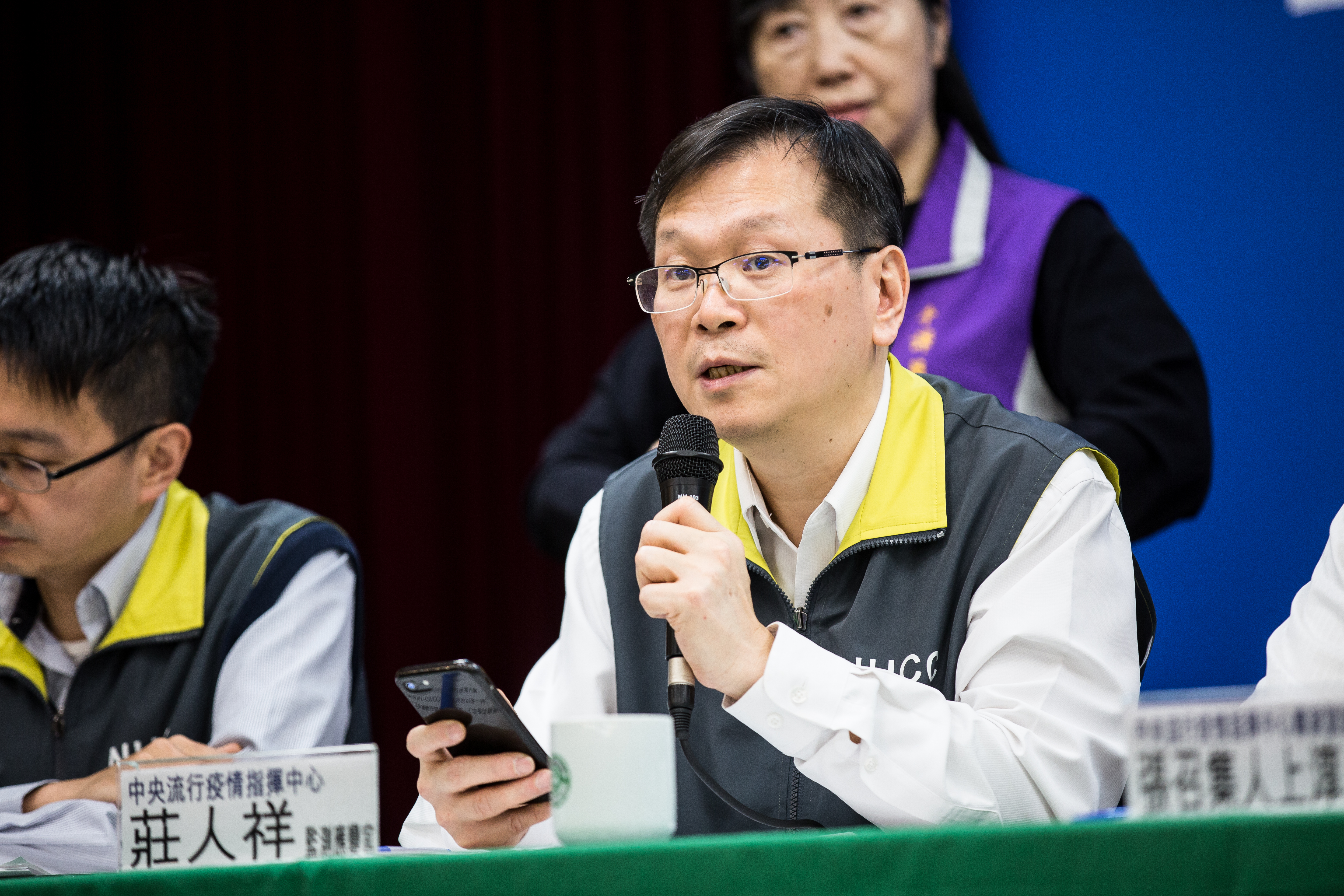 今增1例武漢肺炎境外移入，臨時記者會由發言人莊人祥主持。（資料照）