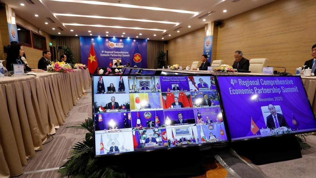 「區域全面經濟夥伴關係協定」(RCEP)正式簽署,恐加速台灣產業外移速度。(翻攝自維基百科)