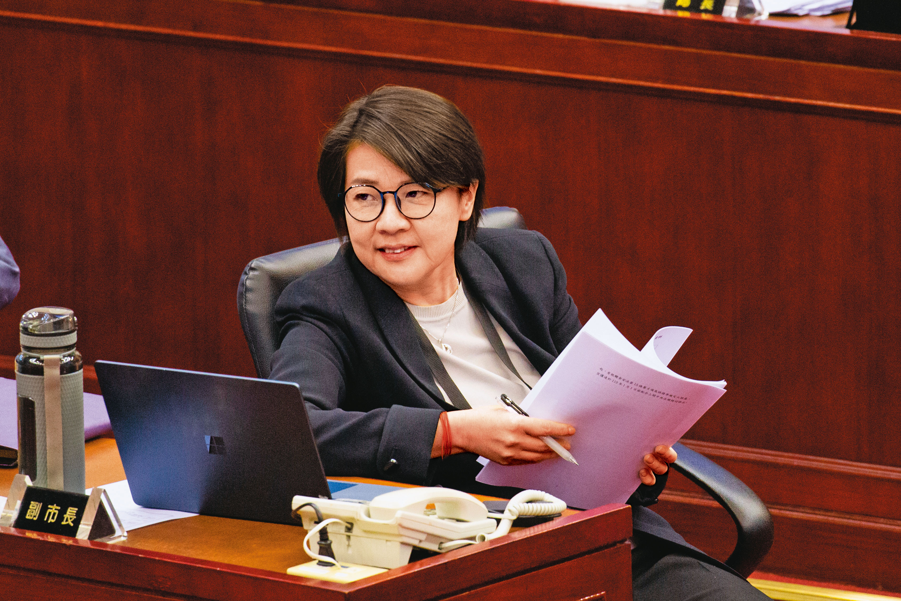 擁有台北市長副市長頭銜的黃珊珊（圖），透過市政行程深入藍營基層，對蔣萬安將產生不小威脅。