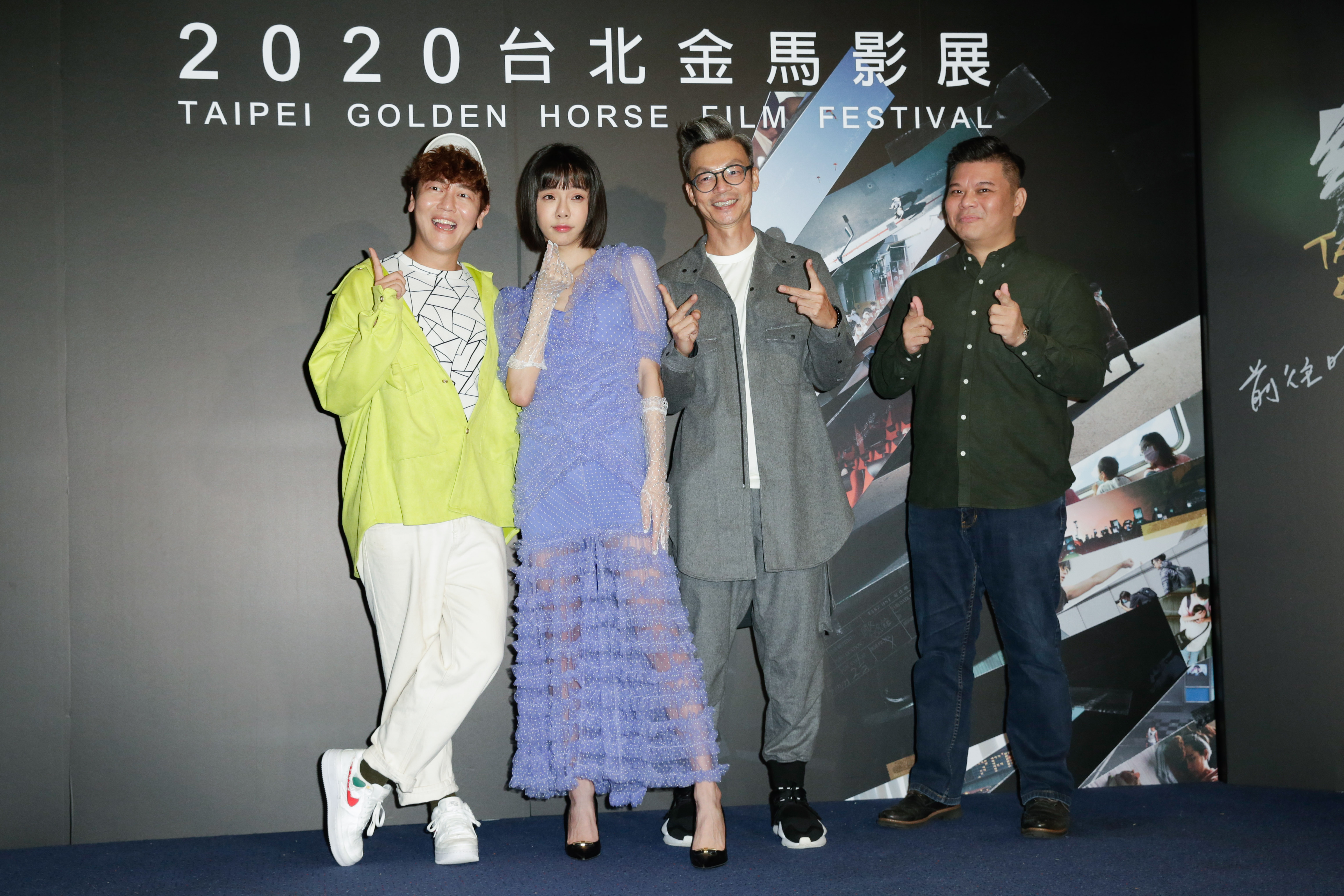 《男兒王》編劇賴宇涵，演員張承喜（Kiwebaby）、李國煌及導演王國燊。