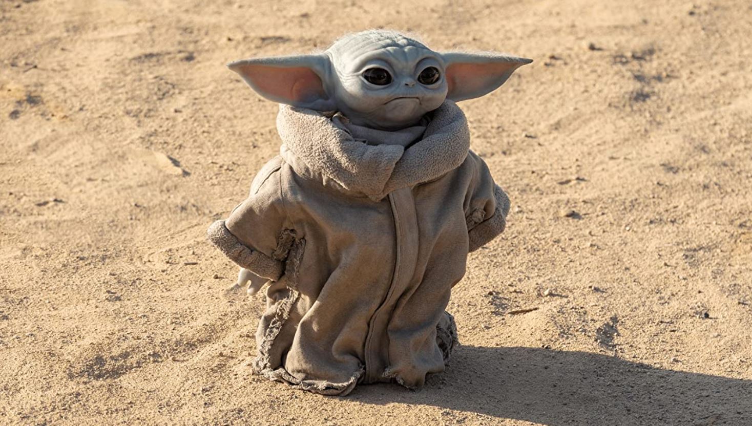 尤達寶寶出現於Disney+影集《曼達洛人》，可愛模樣圈粉無數。（劇照，翻攝IMDb）