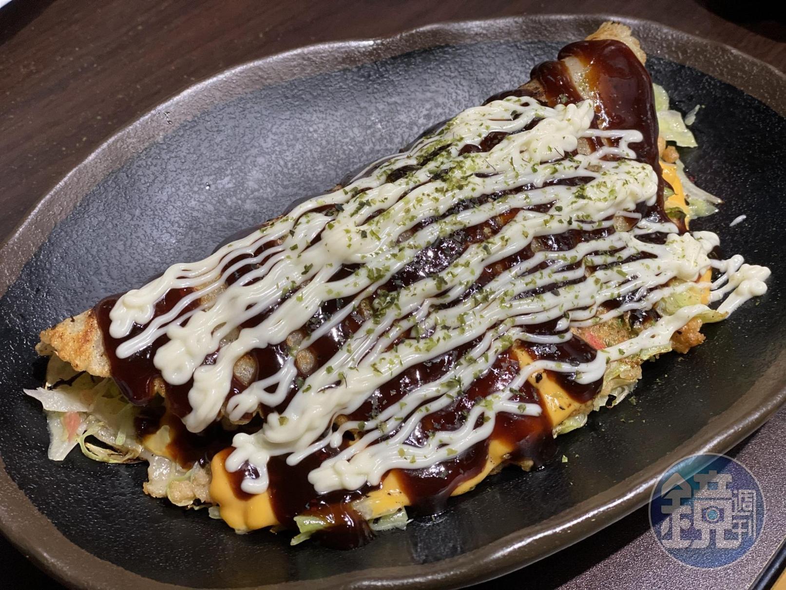 高麗菜燒的菜多到不行。(80元/份)