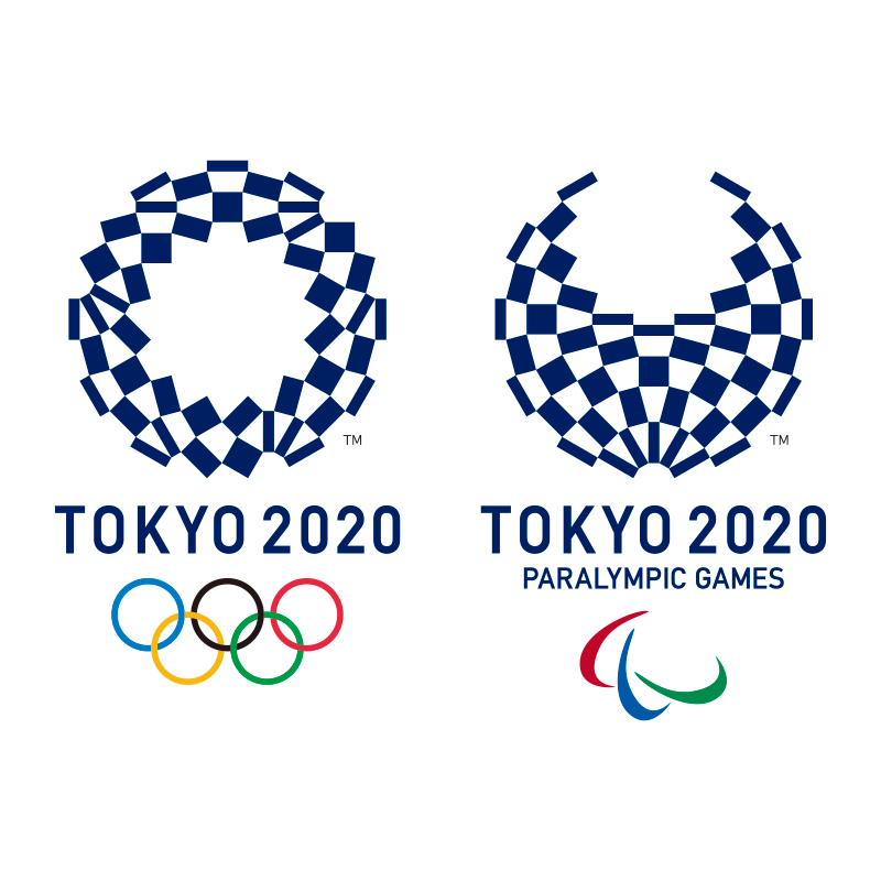2020東京奧運的主視覺就是採用「市松」紋樣。(翻攝自Tokyo 2020臉書)