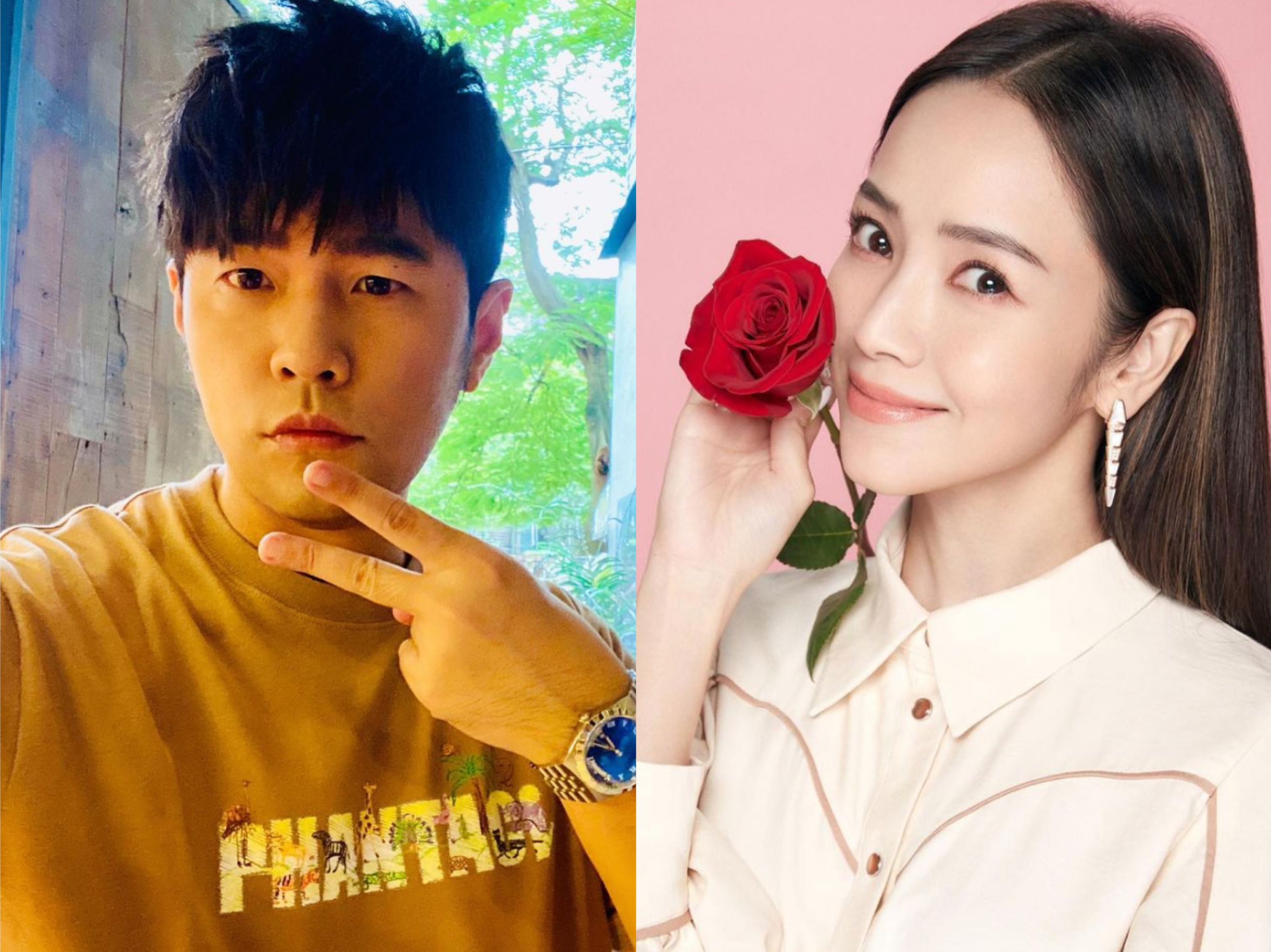 周杰倫、侯佩岑當年相戀到分手,鬧得演藝圈沸沸揚揚,如今各自嫁娶,都有美滿家庭。(翻攝自周杰倫、侯佩岑IG)