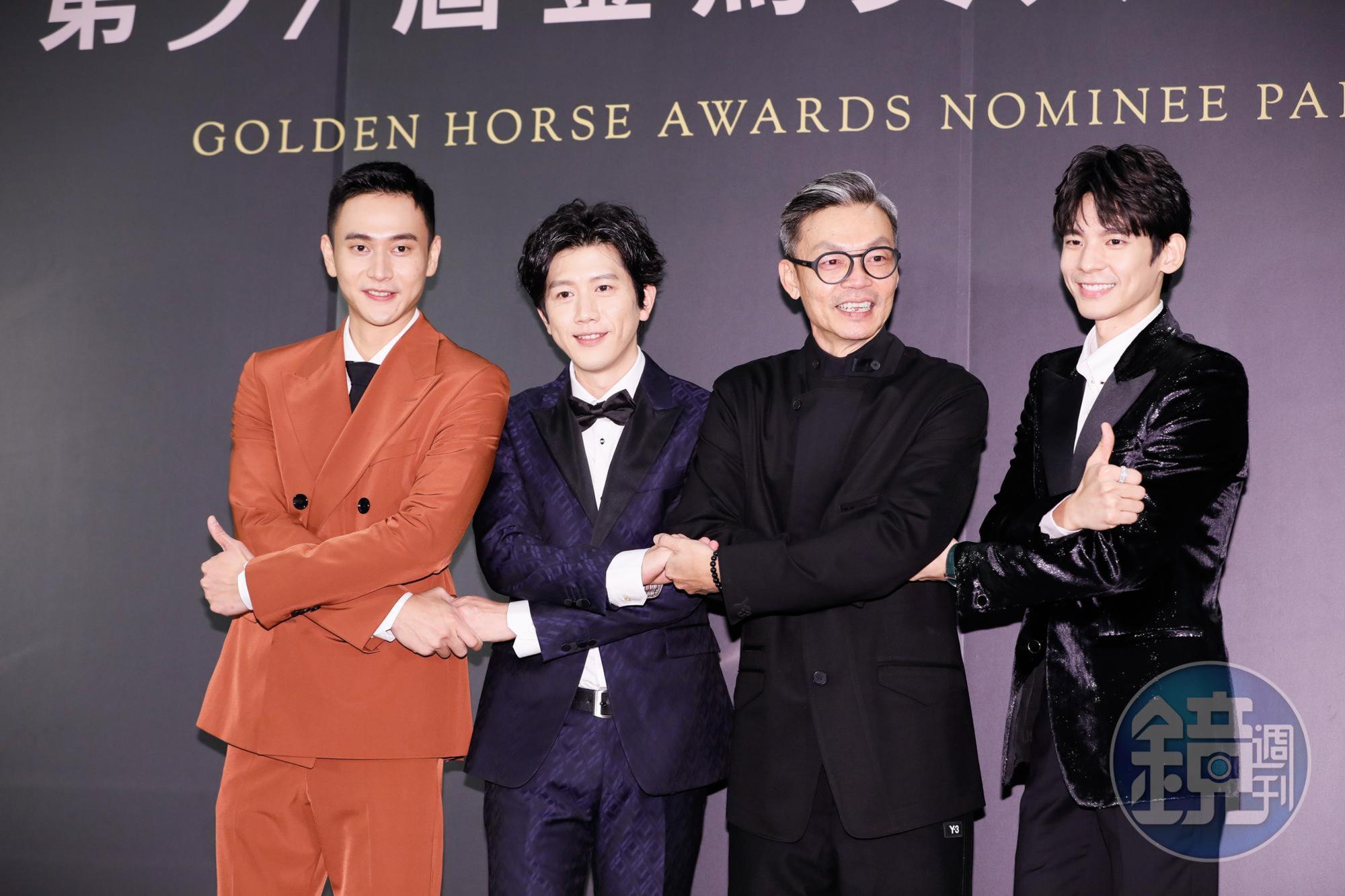 李國煌妙語如珠,跟劉冠廷、莫子儀、林柏宏拍照時把場子搞得很熱。