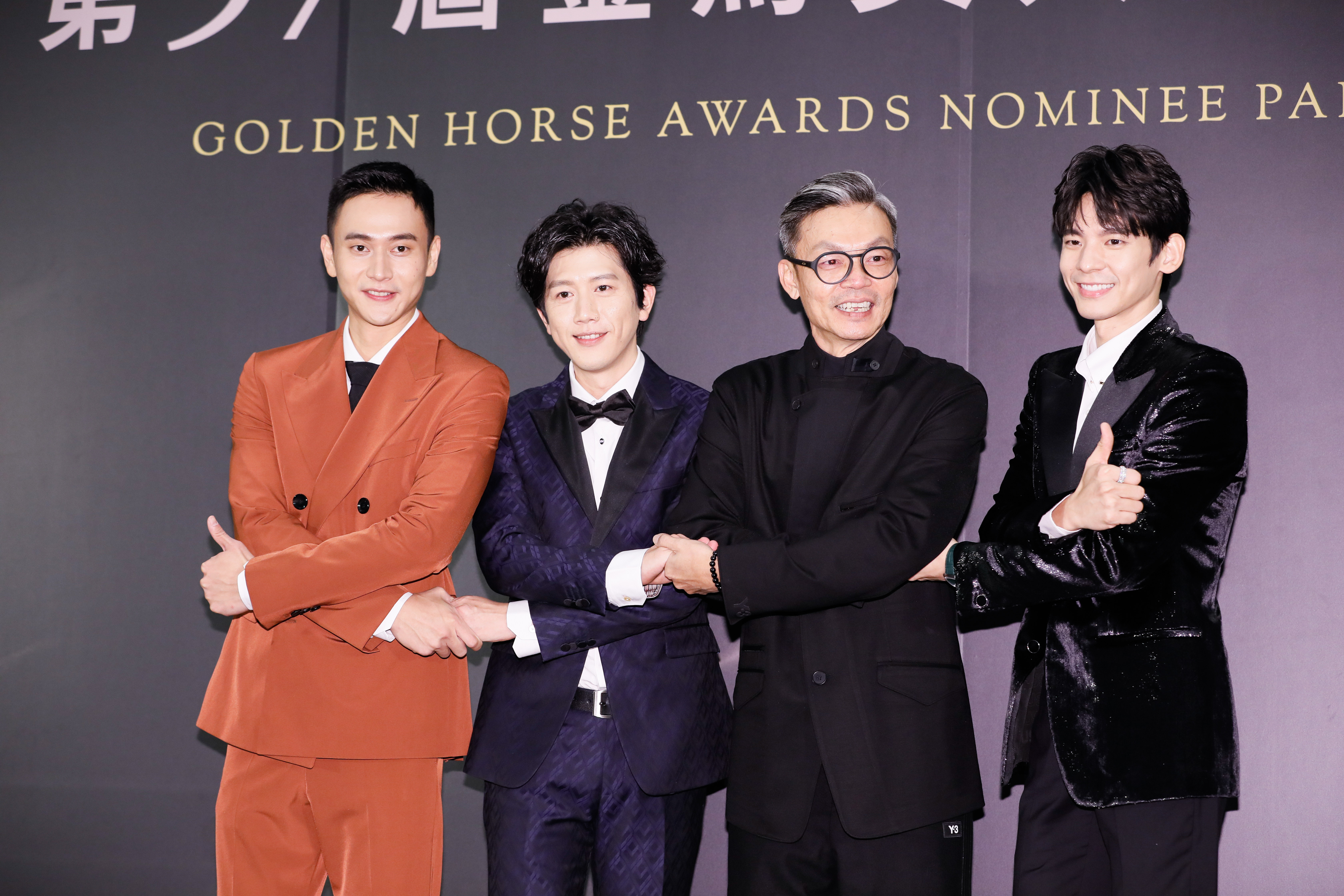 李國煌妙語如珠，跟劉冠廷、莫子儀、林柏宏拍照時把場子搞得很熱。