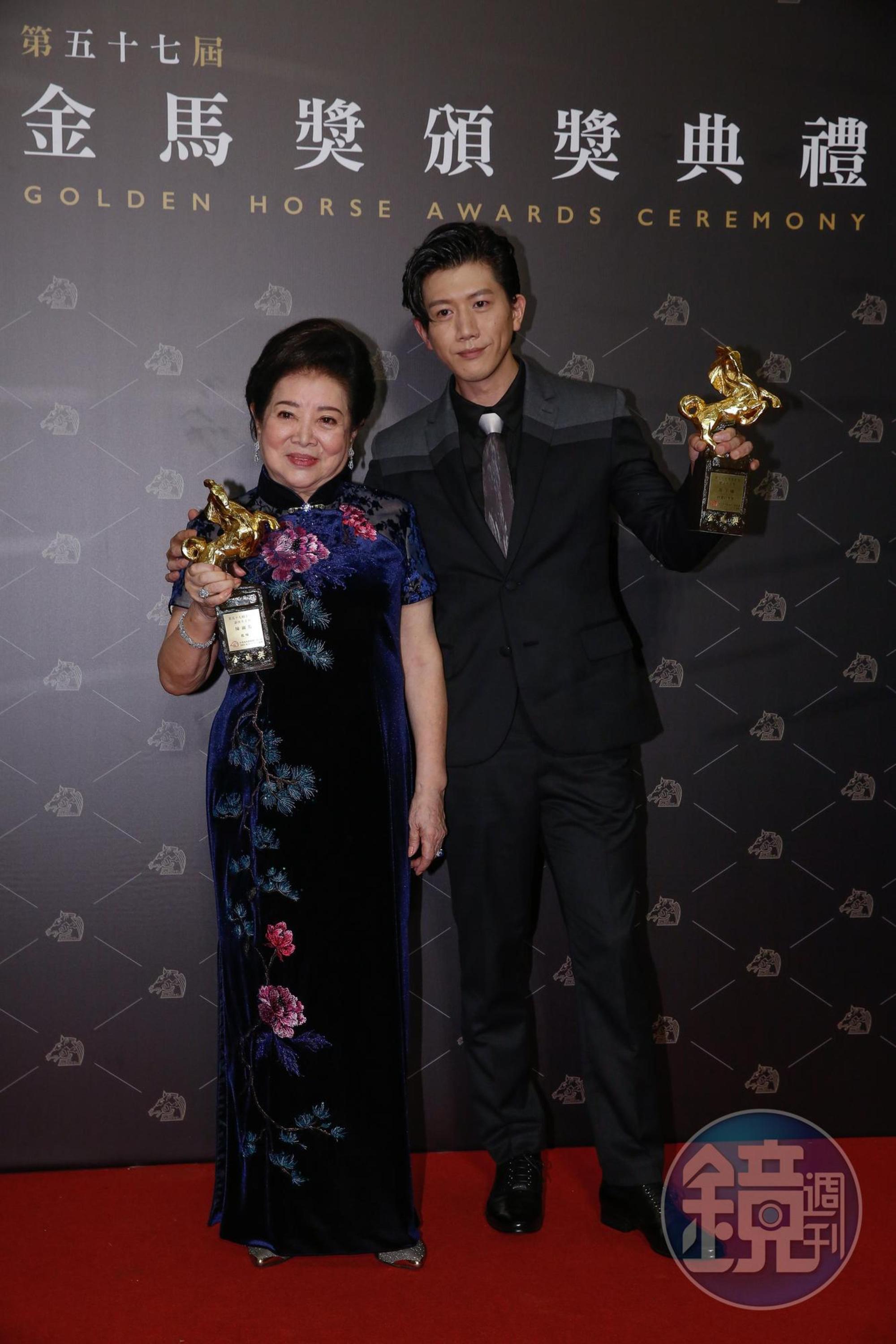 陳淑芳以《孤味》獲影后，與影帝莫子儀同台，他們也一起在《親愛的房客》演出。