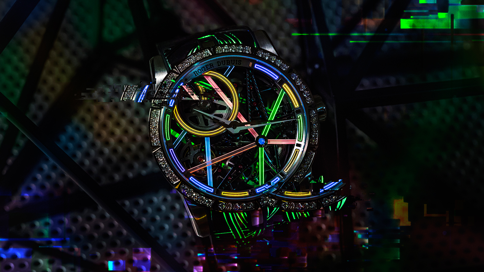 ROGER DUBUIS Excalibur Blacklight｜型號DBEX0834／錶徑42mm／18K白金材質／時間指示／RD820SQ自動上鍊機芯／日內瓦印記認證／防水50米／專賣店限定款，全球限量8只／建議售價NT$ 3,823,000