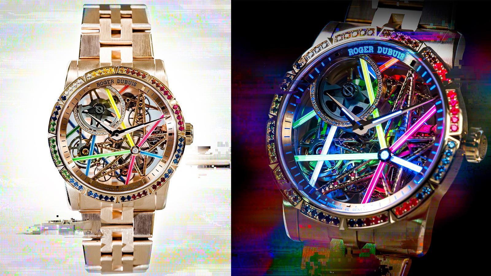 ROGER DUBUIS Excalibur Blacklight｜型號DBEX0861／錶徑42mm／18K玫瑰金材質／時間指示／RD820SQ自動上鍊機芯／日內瓦印記認證／防水50米／全球限量28只／建議售價NT$ 4,125,000