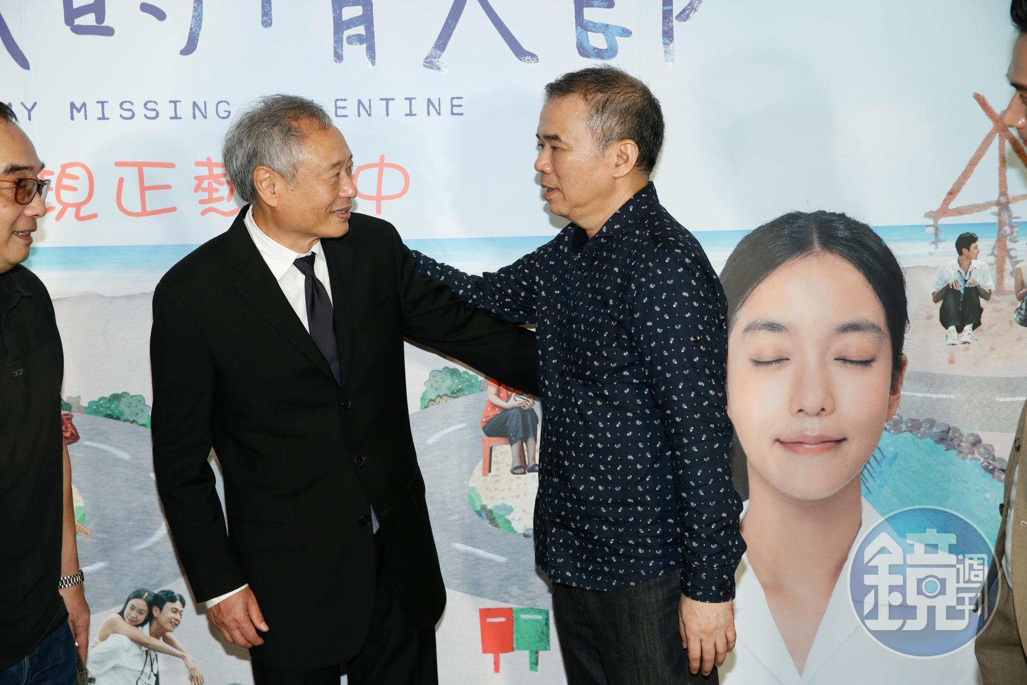 金馬主席李安每場慶功宴都會到場致賀，他早前也曾鼓勵陳玉勳一定要繼續拍電影，不該退休。