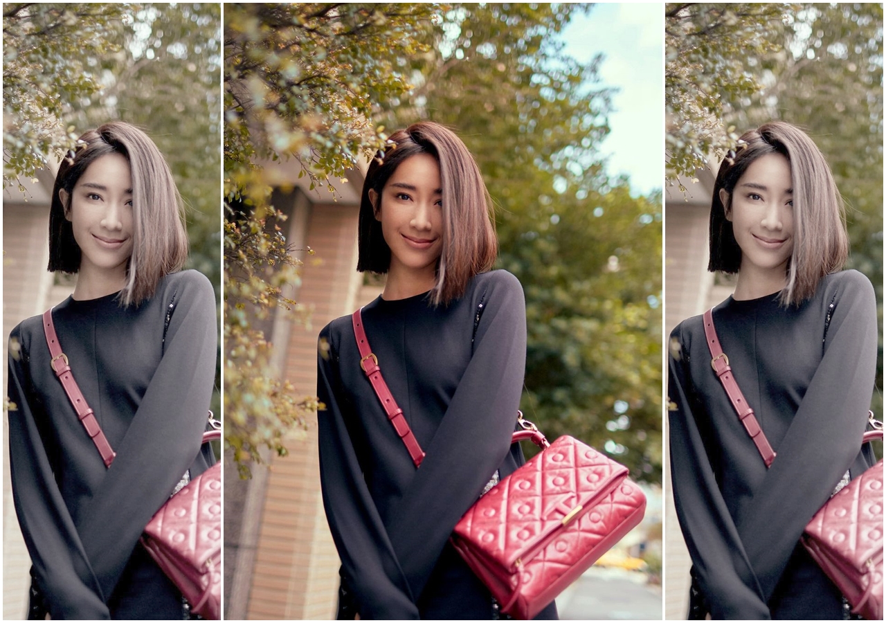 隋棠2天前IG po出背著TOD’S Signature 暗紅色的新包，大大誇讚了新科影帝莫子儀。（翻攝自隋棠IG）