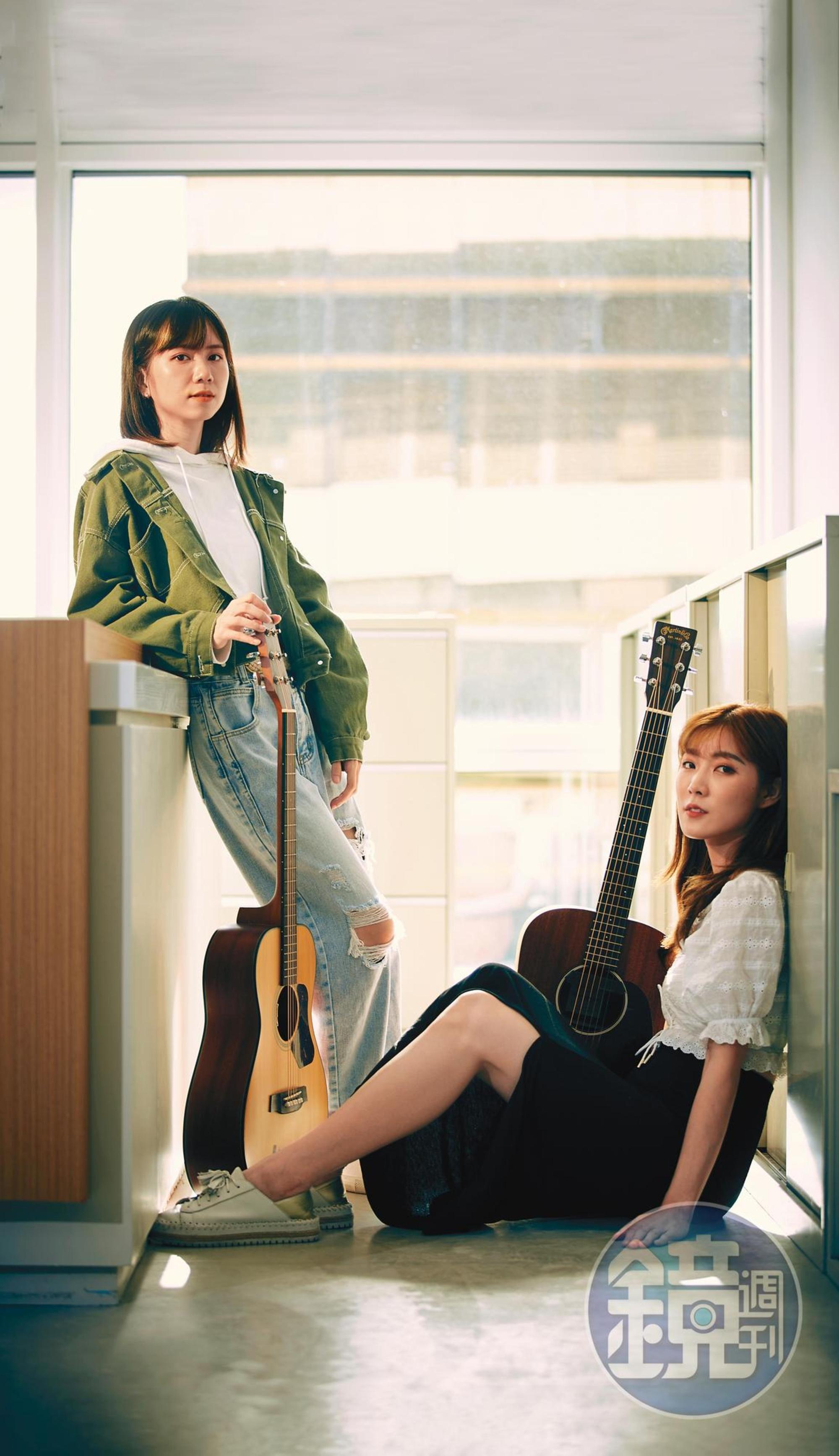 蔡蔡(左)及品謙(右)合體,誕生了首支女子團體直播主。