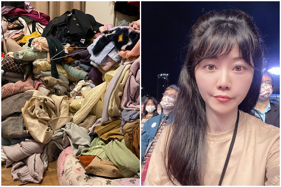 高嘉瑜貼出髒亂閨房照掀起討論。（翻攝自高嘉瑜臉書）