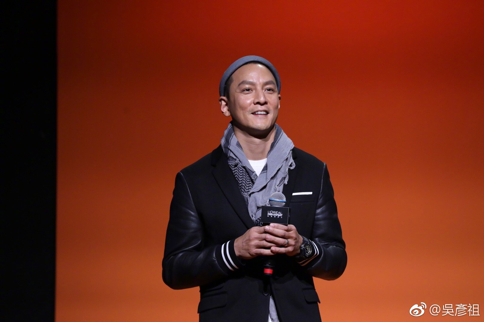 吳彥祖曾說自己是個觀念傳統的人，婚後對婚姻相當忠心。（翻攝自吳彥祖微博）