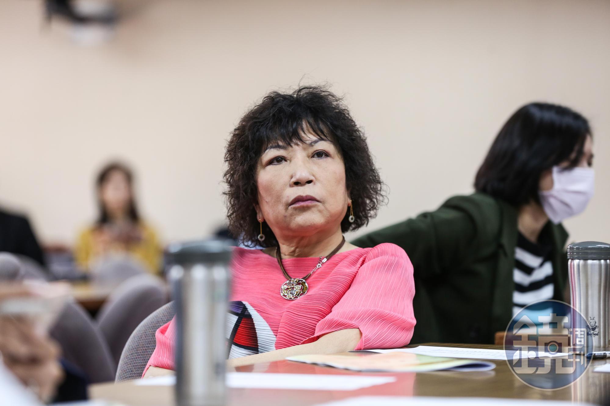 國民黨立委葉毓蘭痛批皇家傳承牛肉麵遭檢舉,是「國家機器」要幫丁怡銘報仇,有「選擇性辦案」的疑慮。(本刊資料照)