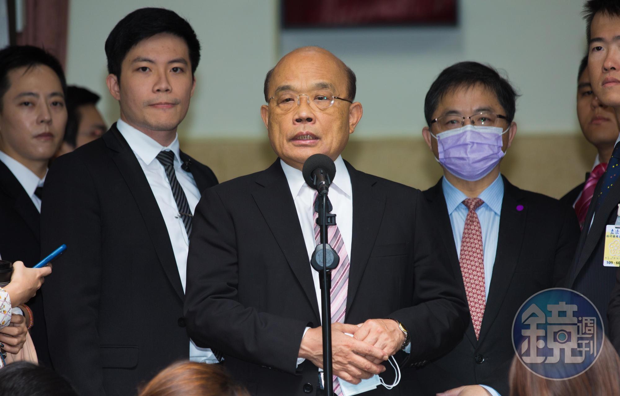 針對馬國女大生家屬提出國賠與極刑凶嫌要求，蘇貞昌回應了。（本刊資料照）
