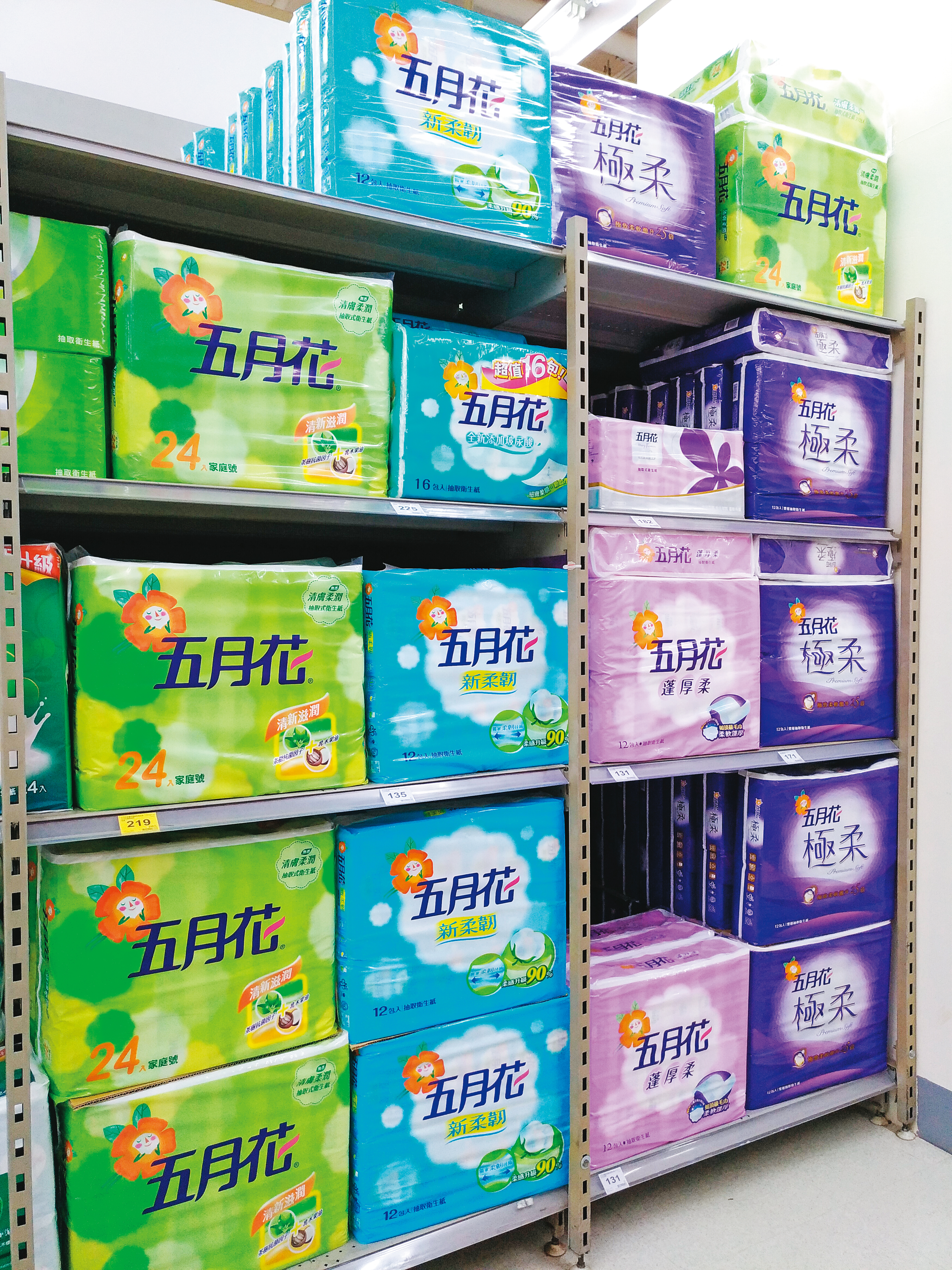 永豐餘以紙業起家,包括五月花、柔情、得意等品牌都是旗下消費紙製品。