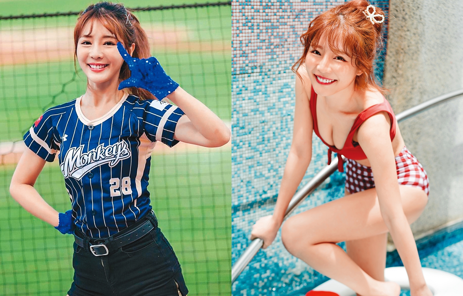 倪暄出版個人首本實體寫真《倪式暄言》，一上市立刻稱霸排行榜。（左圖翻攝自倪暄、右圖IG尖端出版提供）