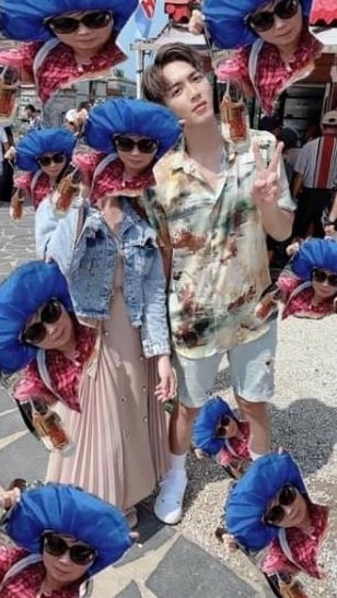 網友惡搞照片,創意十足超級爆笑。(翻攝自爆廢公社二館)