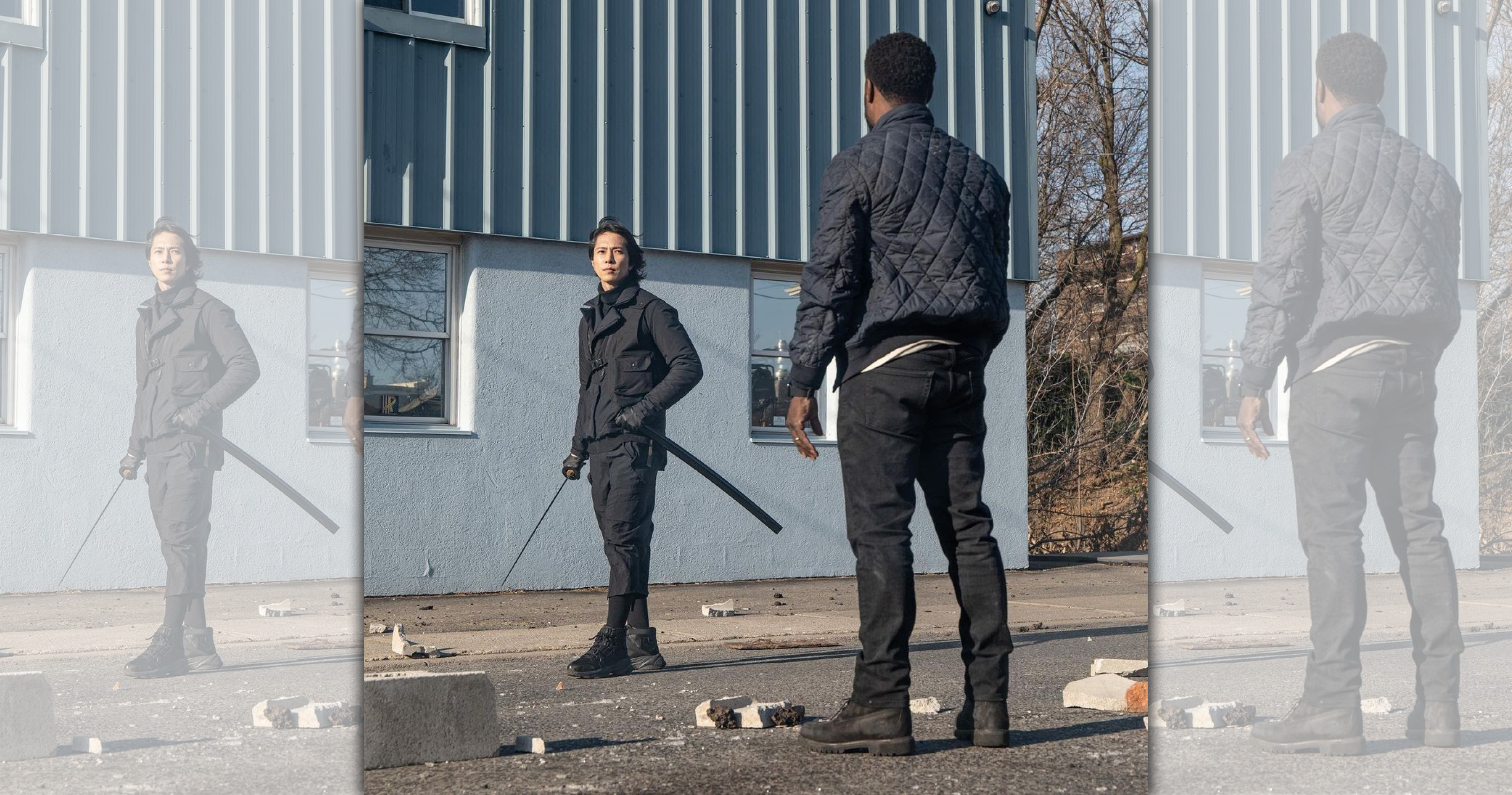 山下智久遠赴多倫多加入好萊塢電影《來自多倫多的男人》劇組，劇照曝光。（翻攝自escapeartistsentertainment IG）