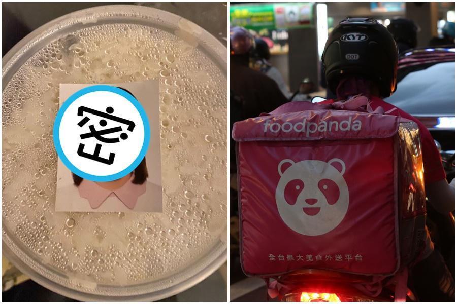 深夜肚子餓叫外送，卻驚見餐點上多一張妹子照。示意圖。（翻攝自Expat Hong Kong臉書）