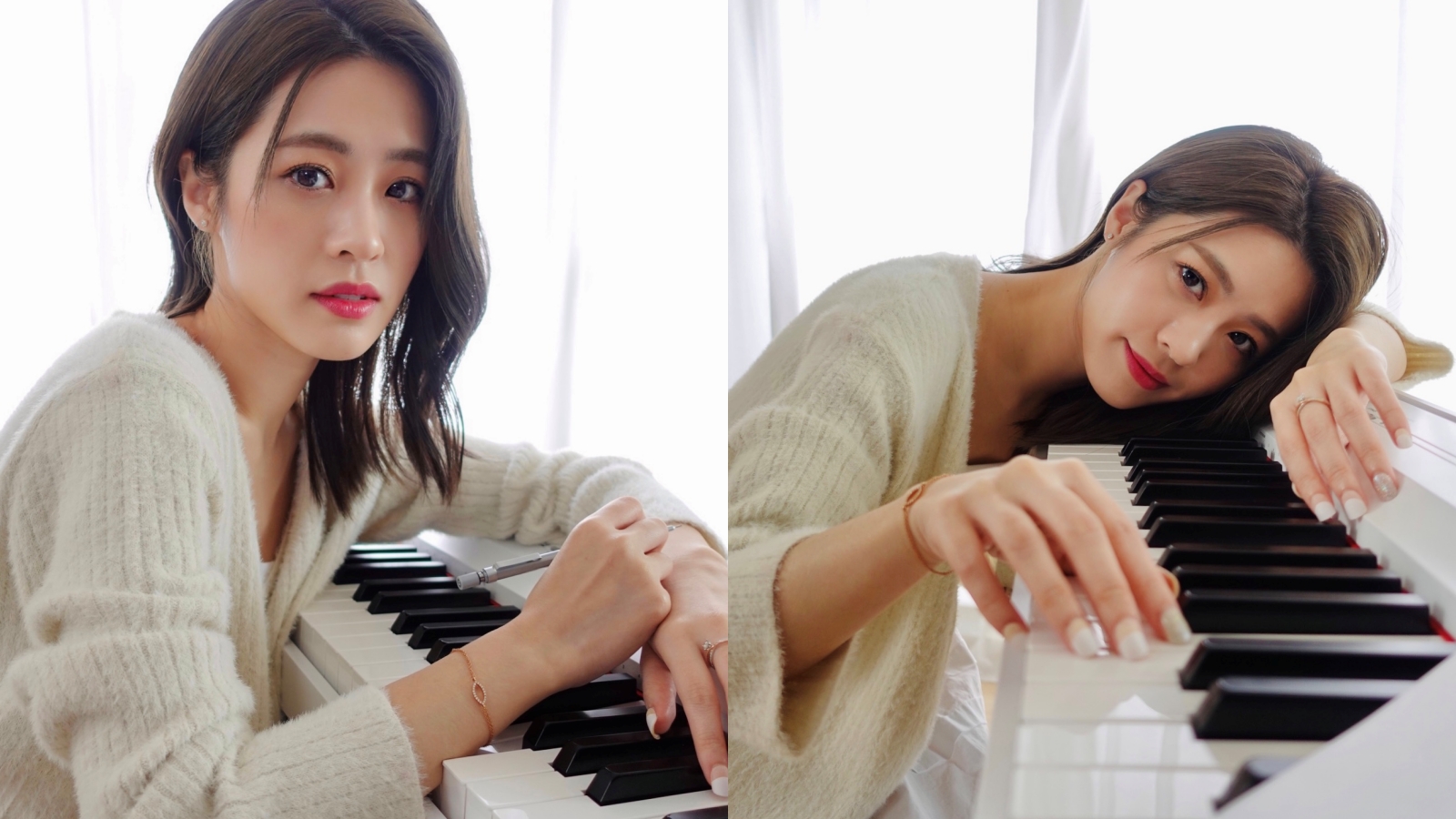 受邀出席台北時裝週的張語噥，宣布即將舉辦個人首場演唱會《MY MOMENT》。（上城娛樂提供）