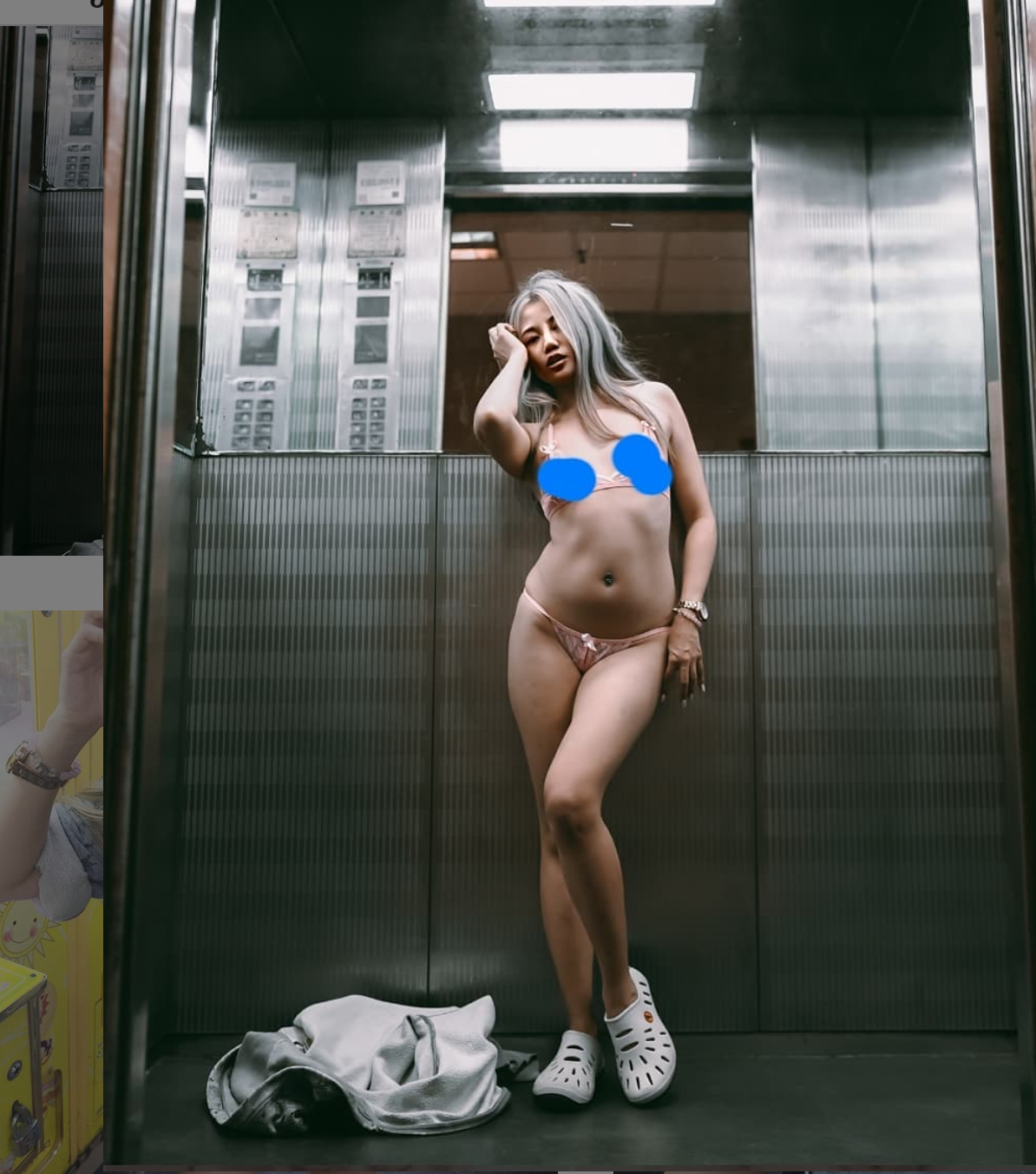 卓女經常在網路上發布大尺度寫真。(翻攝小優卓IG)