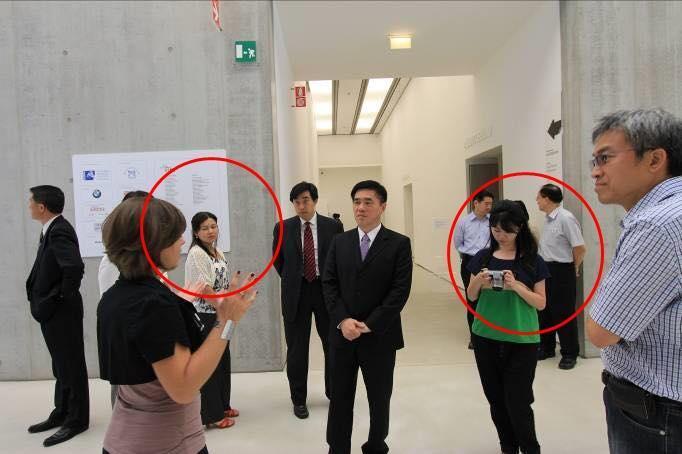 當年前往義大利考察,游淑慧、郝龍斌與高嘉瑜同框畫面曝光。(翻攝自GTOKEVIN小商人股份有限公司)