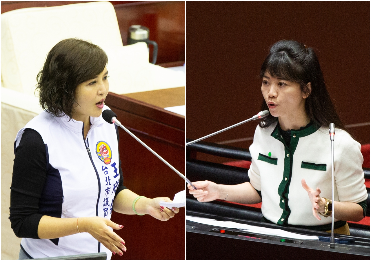 王欣儀（左）加碼爆料，指高嘉瑜（右）曾在歐洲考察時，跟她當時7歲的兒子搶餅乾吃。（合成照，本刊資料照）