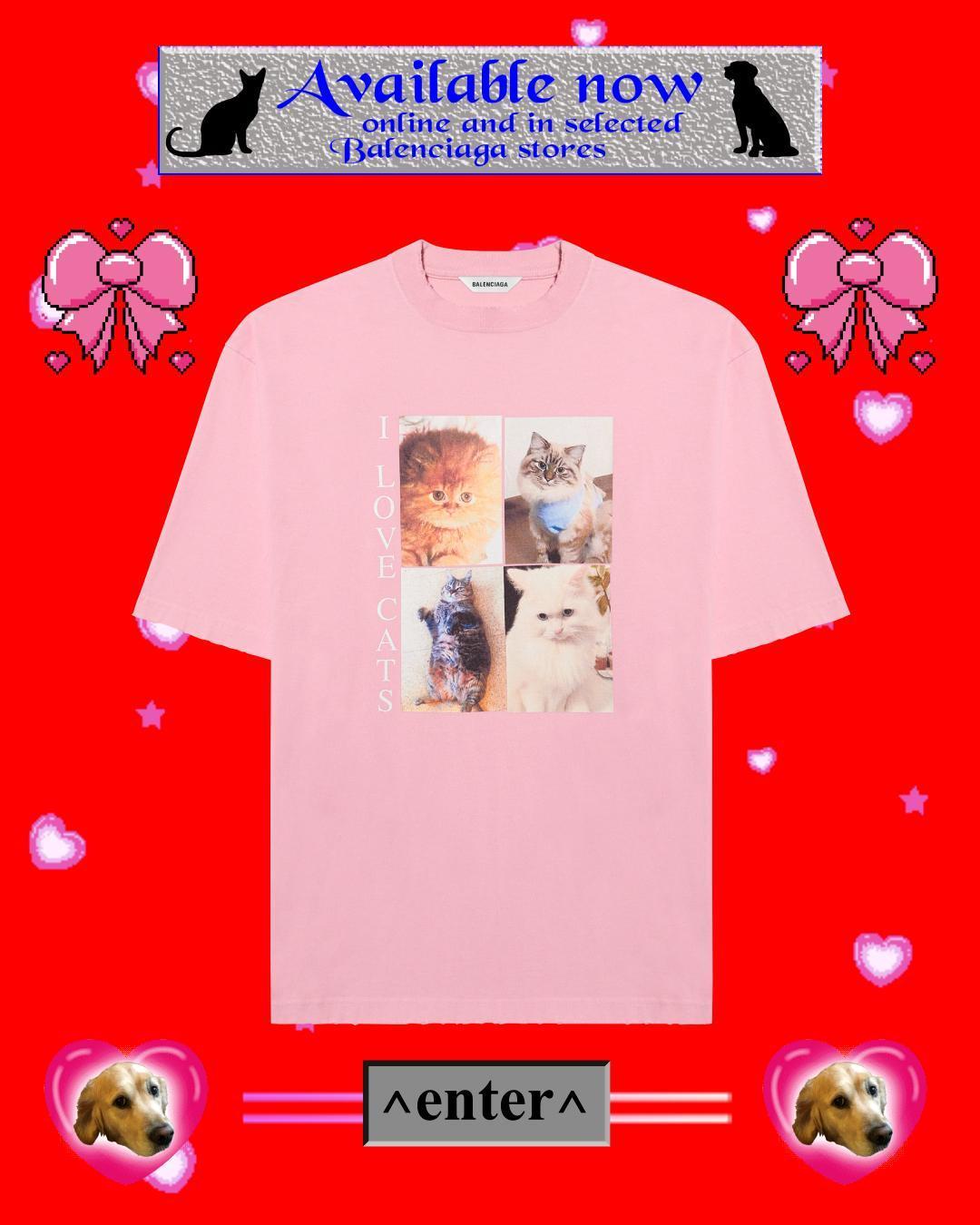 I LOVE PETS T-SHIRT NT$ 19,500 BALENCIAGA。(BALENCIAGA提供)