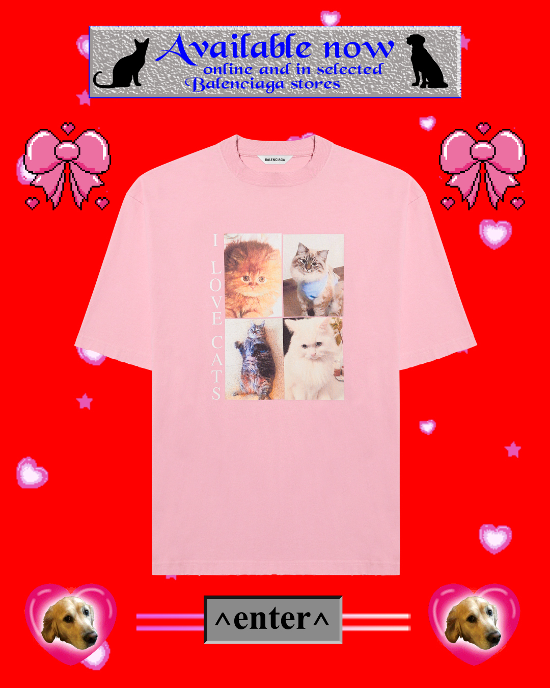 I LOVE PETS T-SHIRT NT$ 19,500 BALENCIAGA。（BALENCIAGA提供）