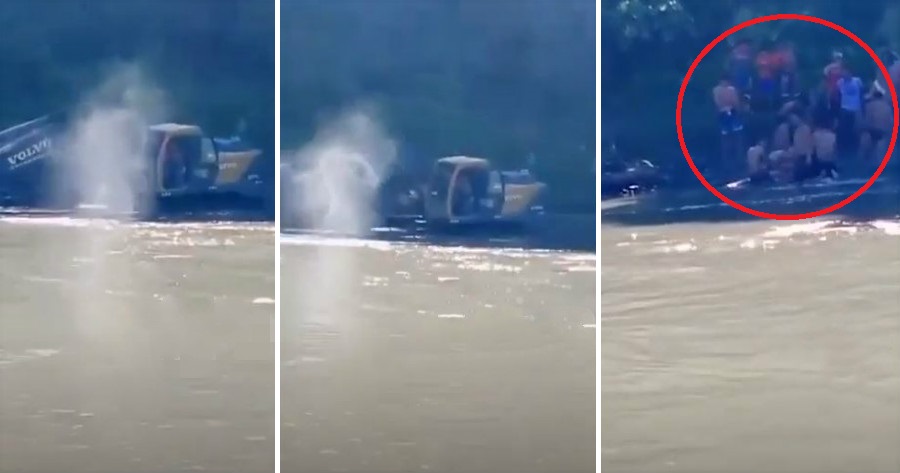 男子失足河中2小時後，一名女子堅稱看到他的靈魂。（翻攝自Youtube） 