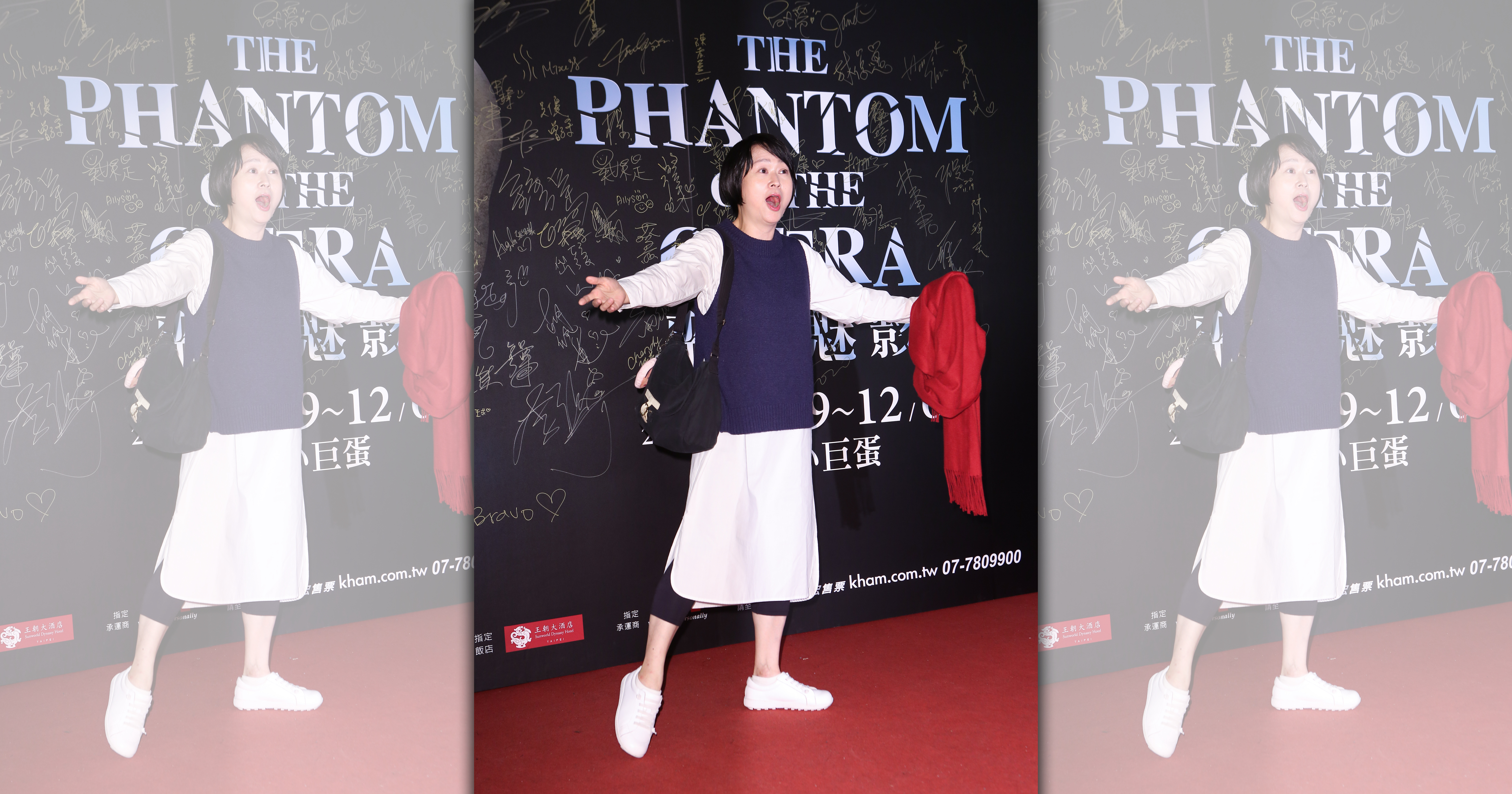 王月被魅影與女主角的歌聲打動落淚。