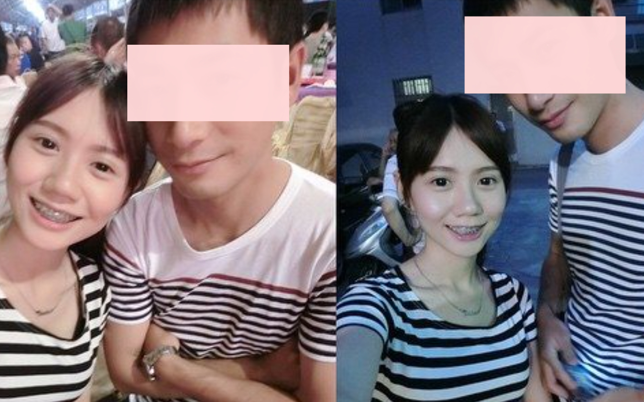 網友分享疑似家家的舊照，照片中的女子戴了牙套，也有顆蒜頭鼻，並不像現在的家家。（翻攝自PTT）