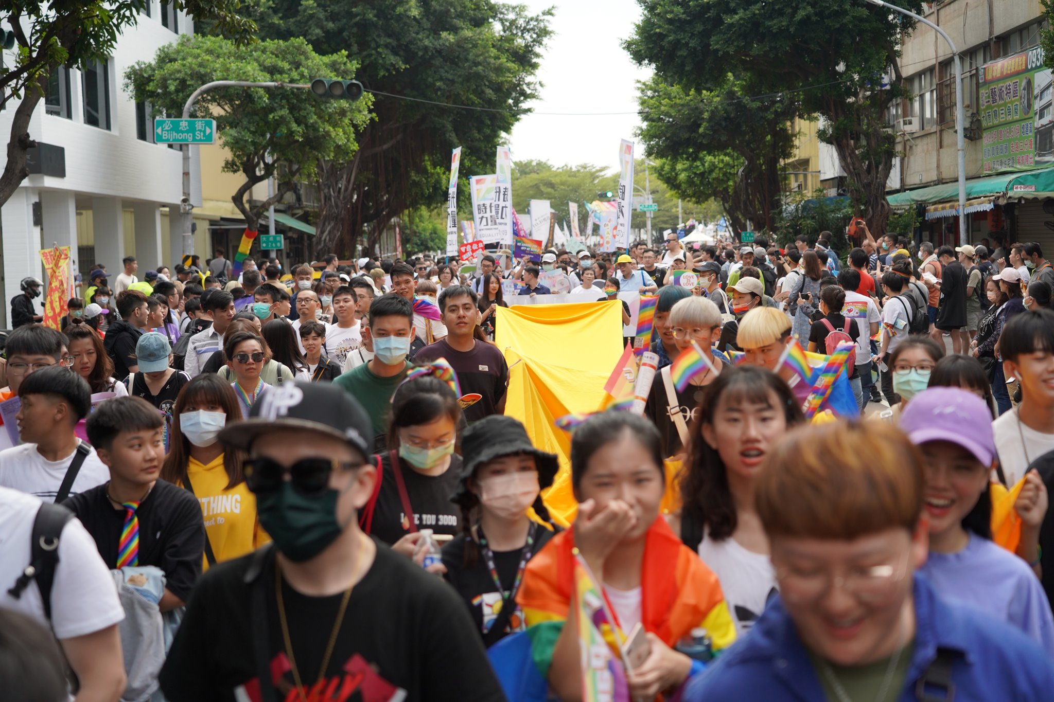 高雄同志大遊行今（28日）登場，擁入超過6萬人一同共襄盛舉。（高雄同志遊行提供）