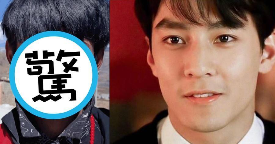 這名四川的藏族青年丁真(左圖),因為激似男神吳彥祖(右圖),而瞬間爆紅。(翻攝微博)