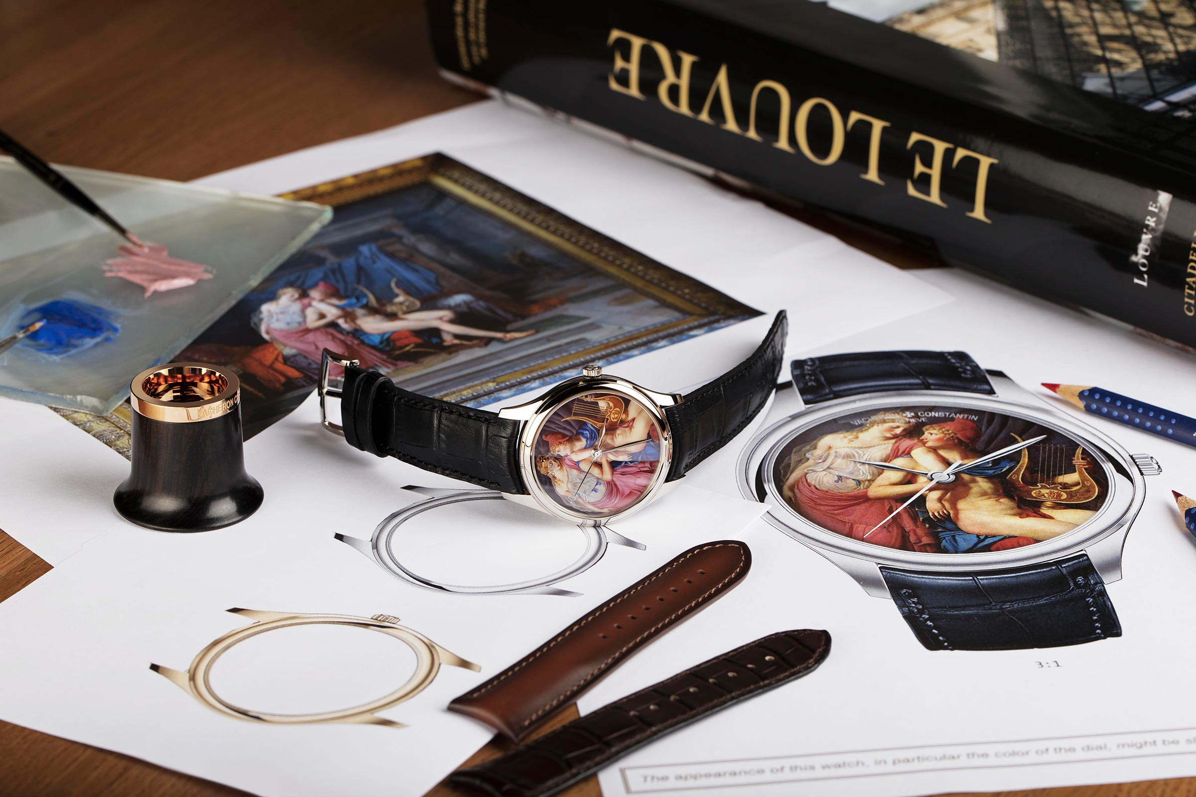 作為羅浮宮的合作夥伴，江詩丹頓捐贈一枚Les Cabinotiers閣樓工匠腕錶參與「以羅浮宮之名 (Bid For the Louvre)」網上專場拍賣會。