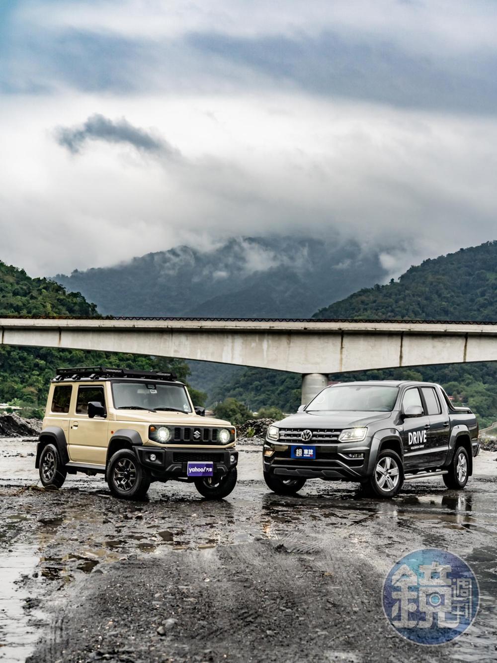 SUZUKI Jimny V.S. VOLKSWAGEN Amarok V6 3.0 TDI Highline