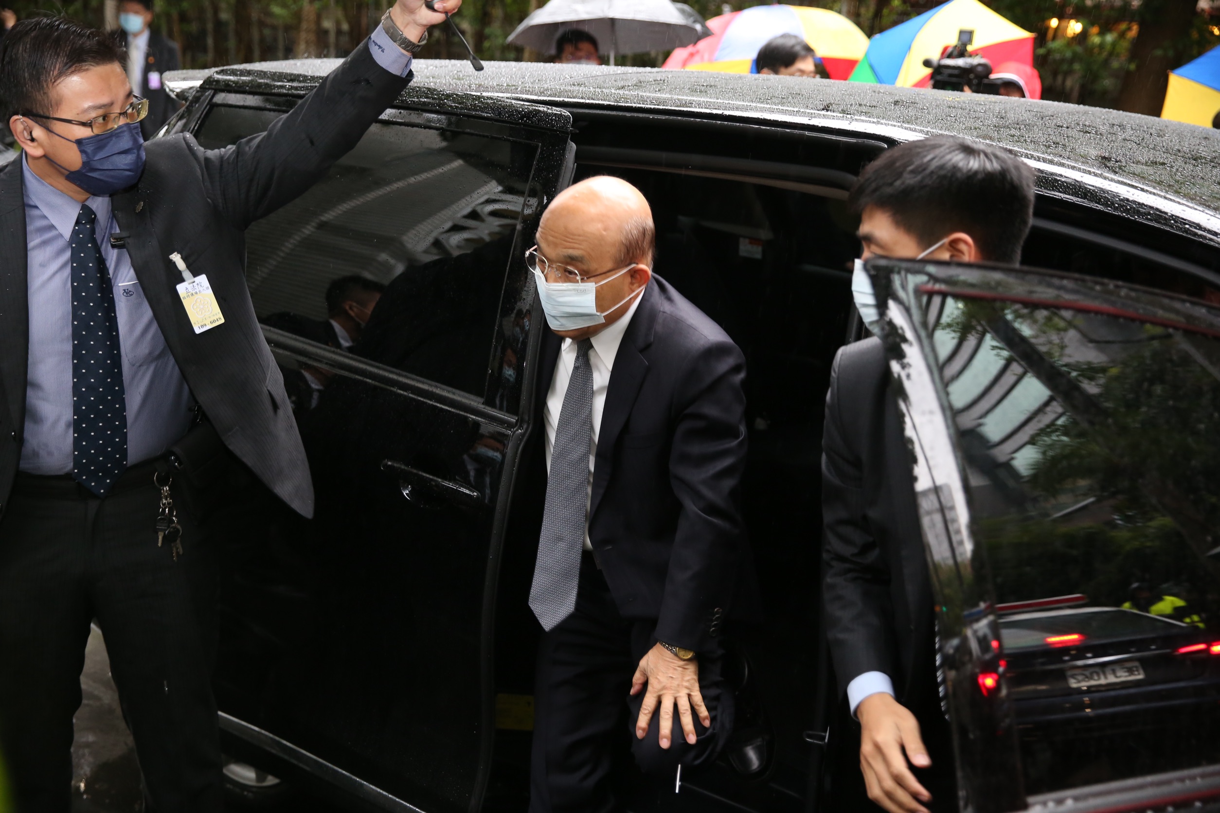 行政院長蘇貞昌今早到立院備詢。