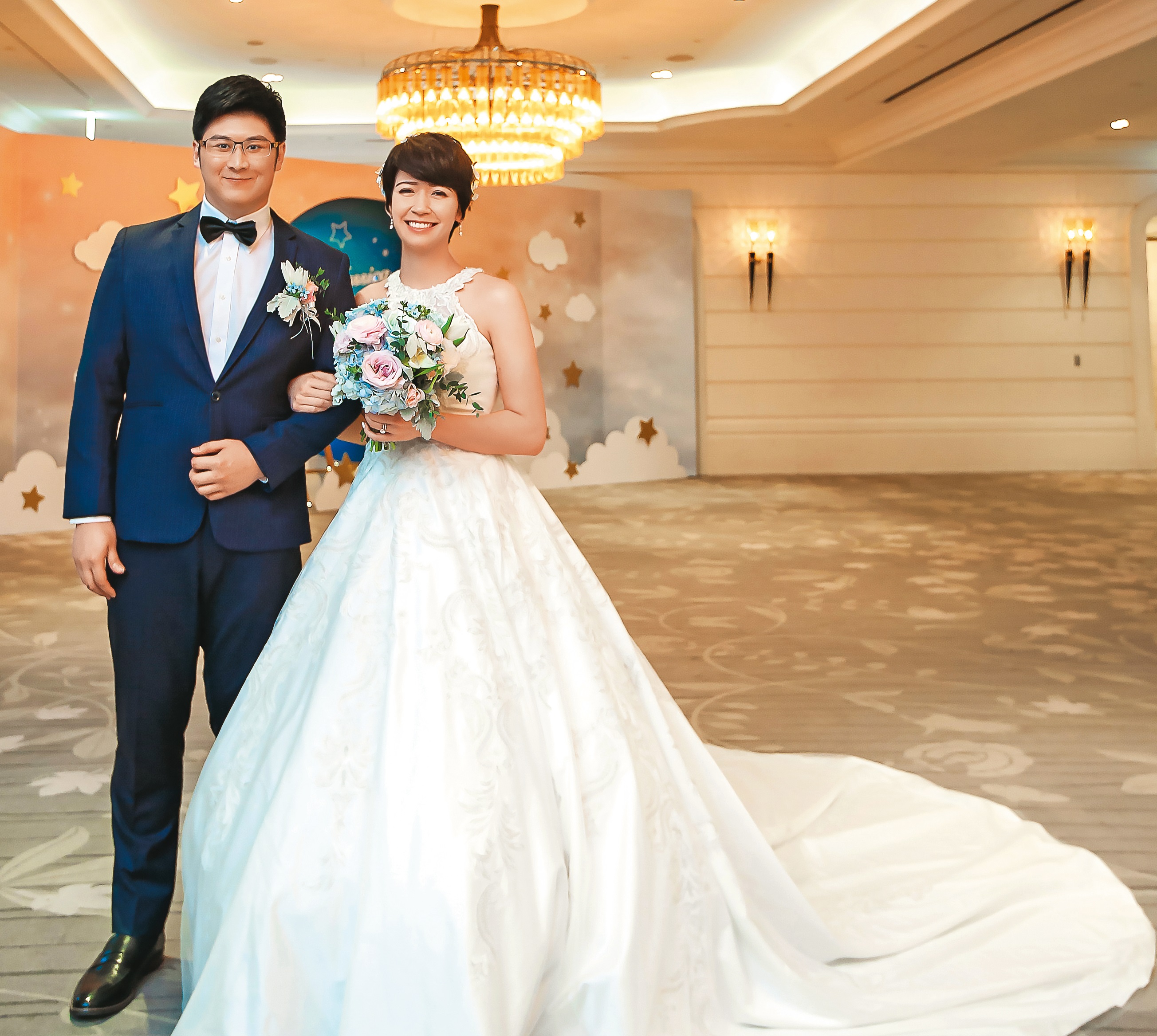 辜仲諒長子辜昱銓（左）今年25歲，和太太木村香莉（右）甫替辜家增添新成員。（讀者提供）