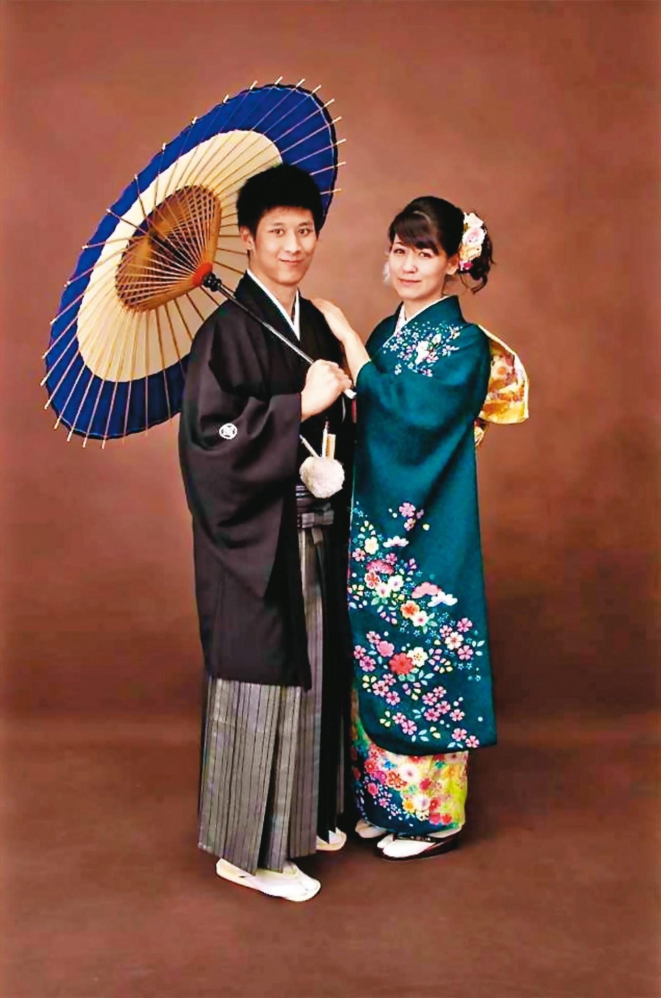 嫁給辜家第5代辜昱銓（左）的木村香莉（右）是日美混血兒，才貌出眾。（翻攝IG）