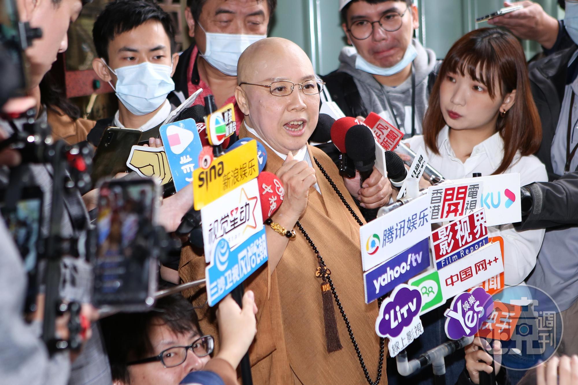 恆述法師澄清費玉清病危訊息,並向2位弟弟喊話。