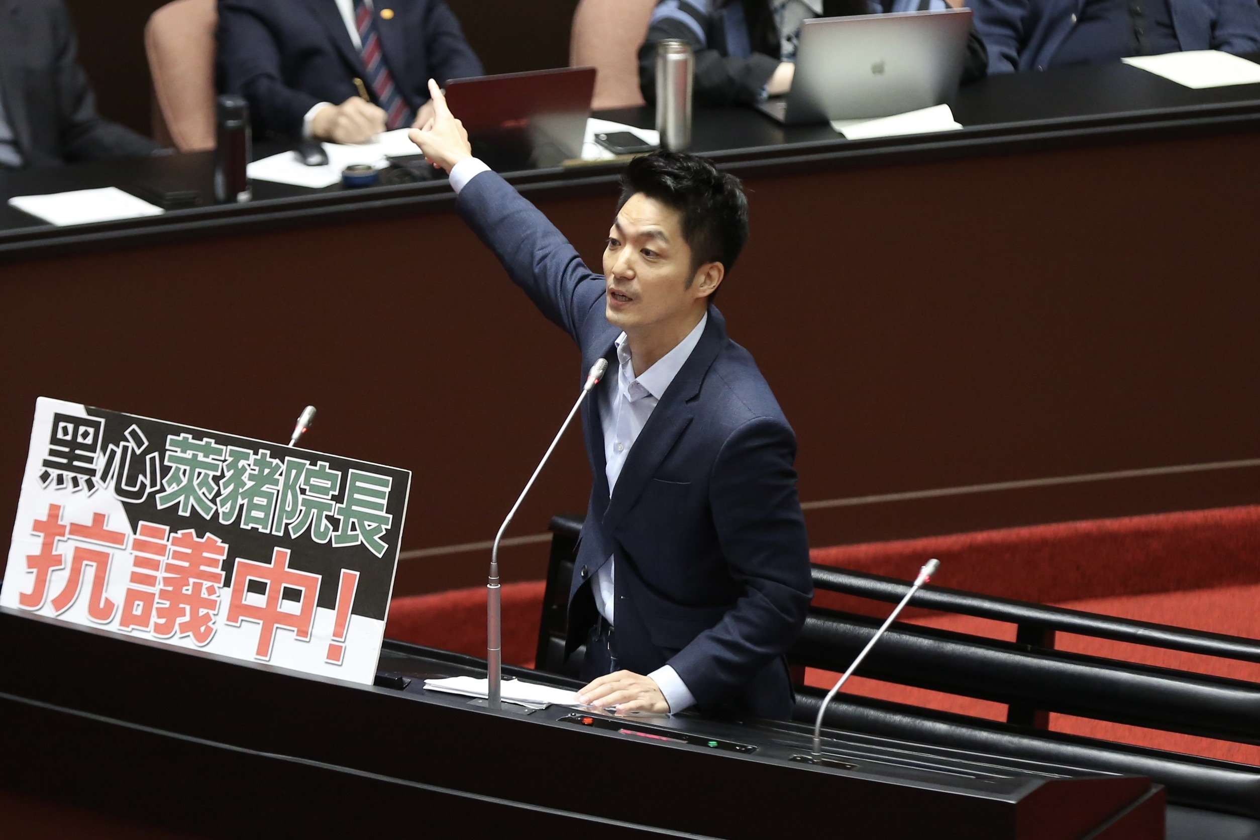 國民黨立委蔣萬安質詢時,要求行政院長蘇貞昌說明我國是否禁用萊克多巴胺、為何不標萊劑。