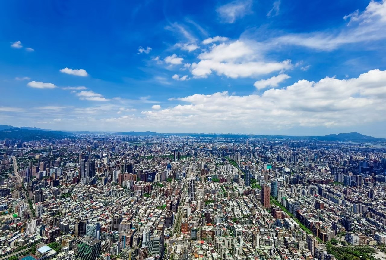 天氣好的時候可以眺望台北的市區風景。