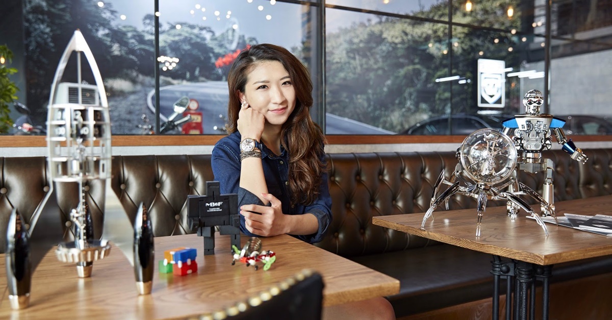 中台灣鐘錶藝術先鋒「天文時創」行銷總監Ashley。