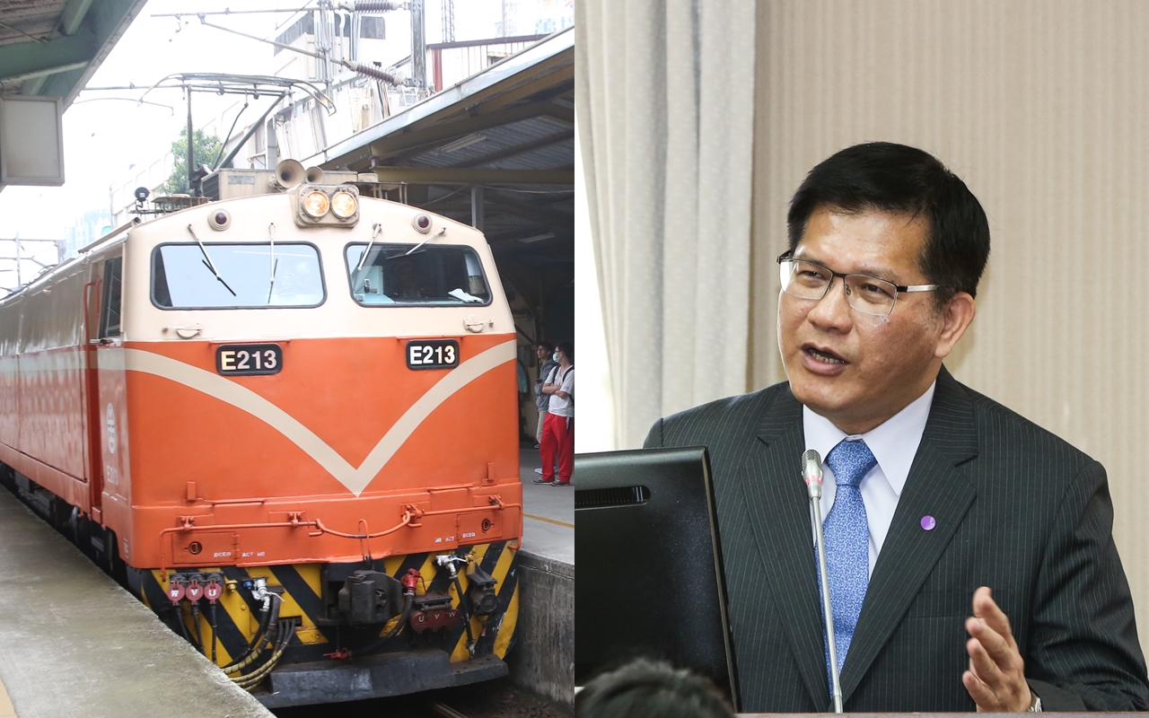 台鐵施行新制，導致出現列車長必須趴在地上開車門的情景，林佳龍（右圖）對此做出回應。（本刊資料照）