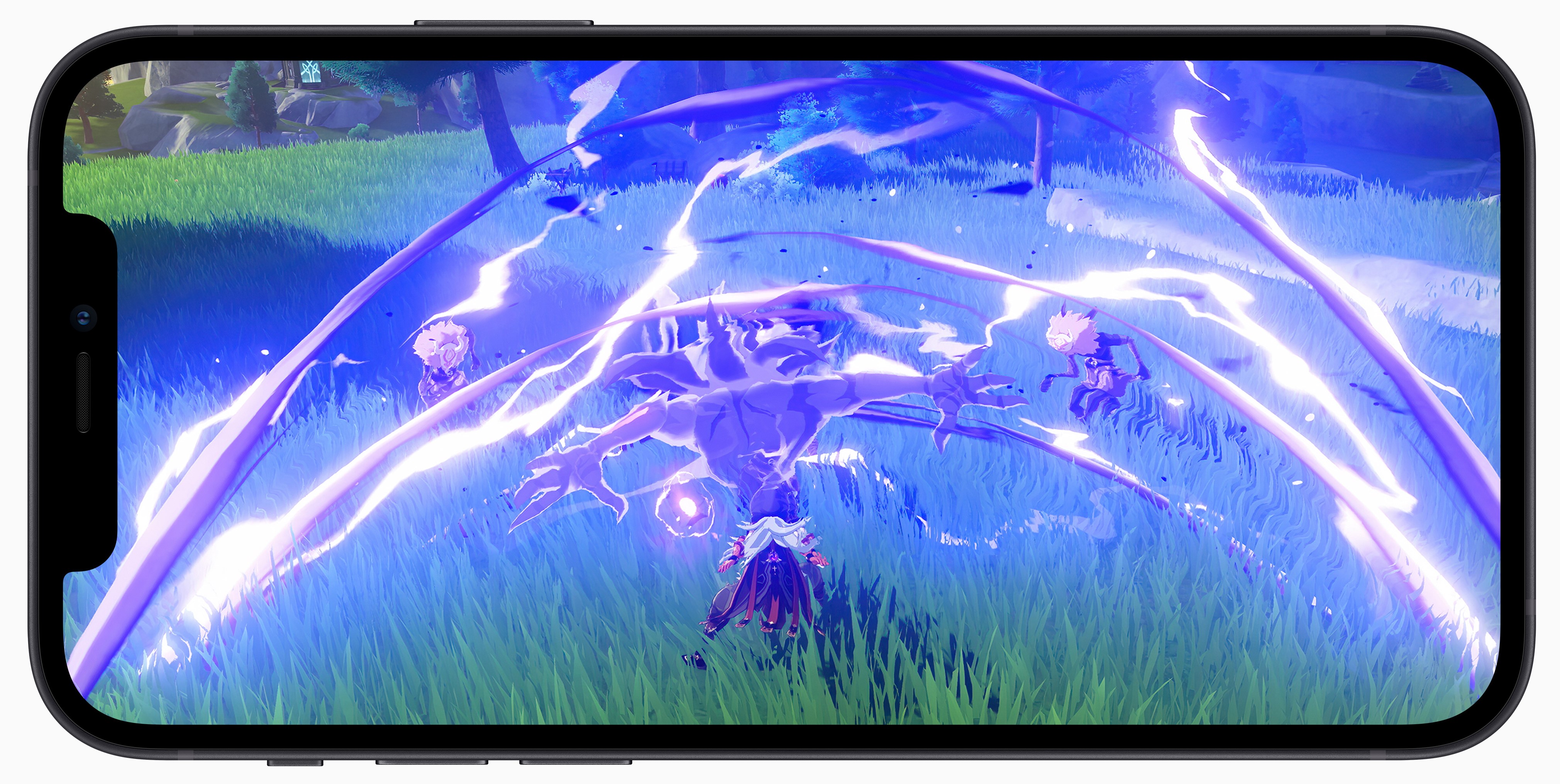 由中國米哈遊開發的《原神》，獲得2020年最佳iPhone遊戲肯定。（翻攝自Apple Newsroom）